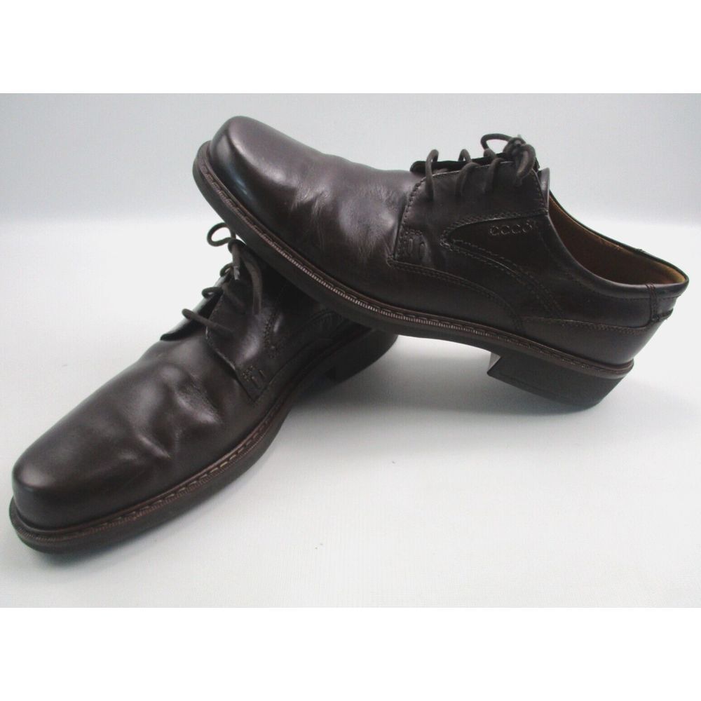 ECCO Men's Brown Oxfords Round Toe Dress Shoes 33154  Size 13.5 W‎ US 47 EU